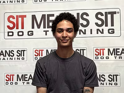LIAM AMOUZOU — certified dog trainer at Sit Means Sit Dog Training Westchester, Valhalla NY